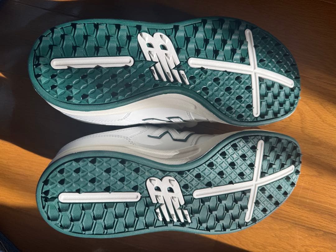 【未使用】ニューバランス ゴルフシューズ 25.5cm UGC480PA 白×緑