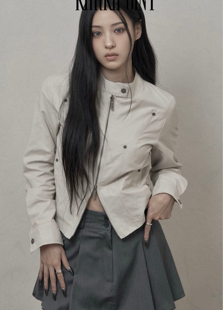 Khakipoint カーキポイント Rivet Cotton Jacket 카키포인트(KHAKIPOINT) Rivet Cotton Jacket (black) - 사이즈 & 후기