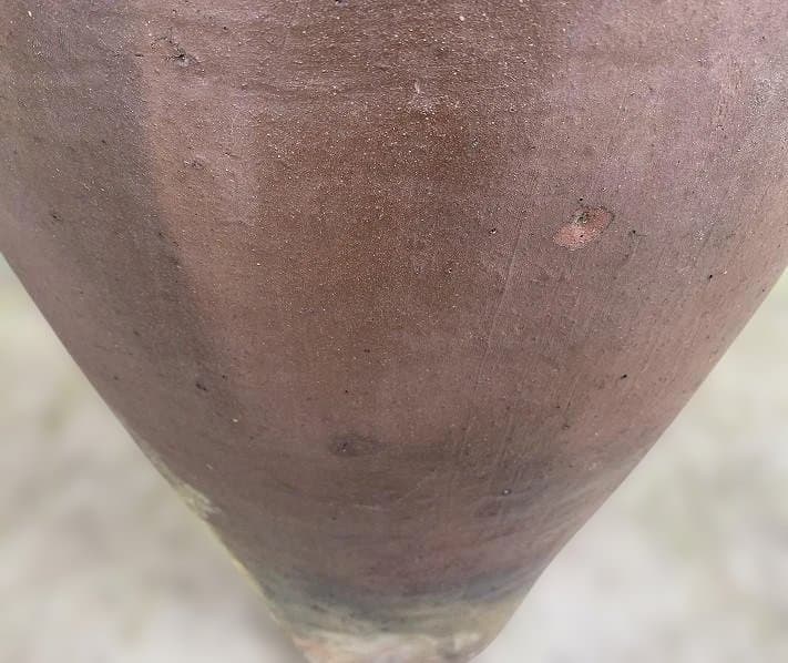 琉球焼の三耳締壷 大花瓶 高さ68cm 古民具 甕