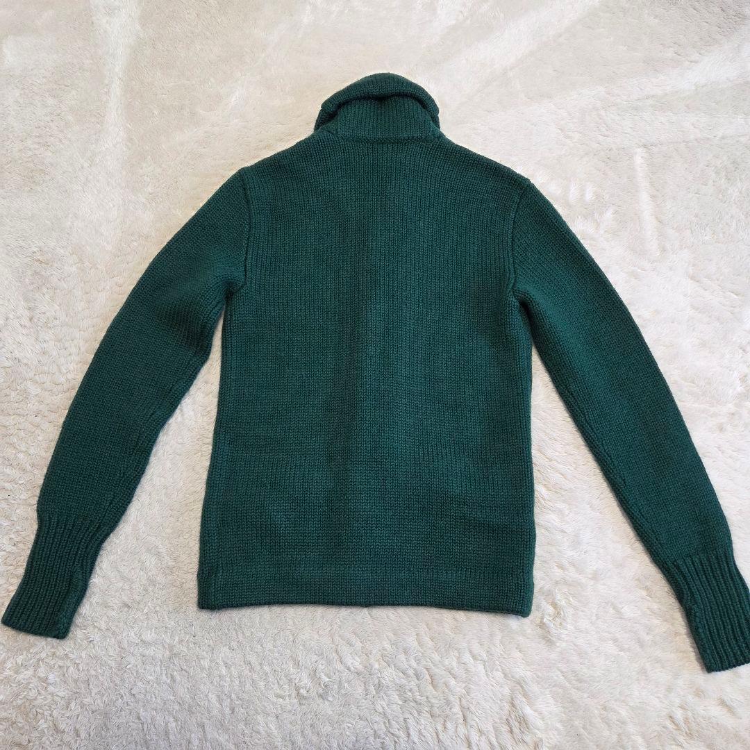 極美品 RRL ショールカーディガン グリーン ラムウール ウール XS