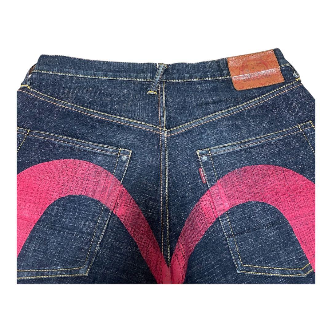 3日まで】美品 ビッグカモメ EVISU エヴィスNo.2 朱耳 大黒 EVISU