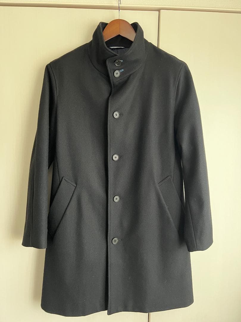 LANVIN ランバン メンズ　コート　スタンドカラー LANVIN（ランバン）チェスターコート 黒 サイズ:44(S位) メンズ