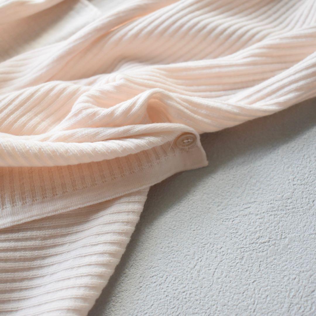 上海灘 メリノウール ドレープニットワンピース カーディガンXS