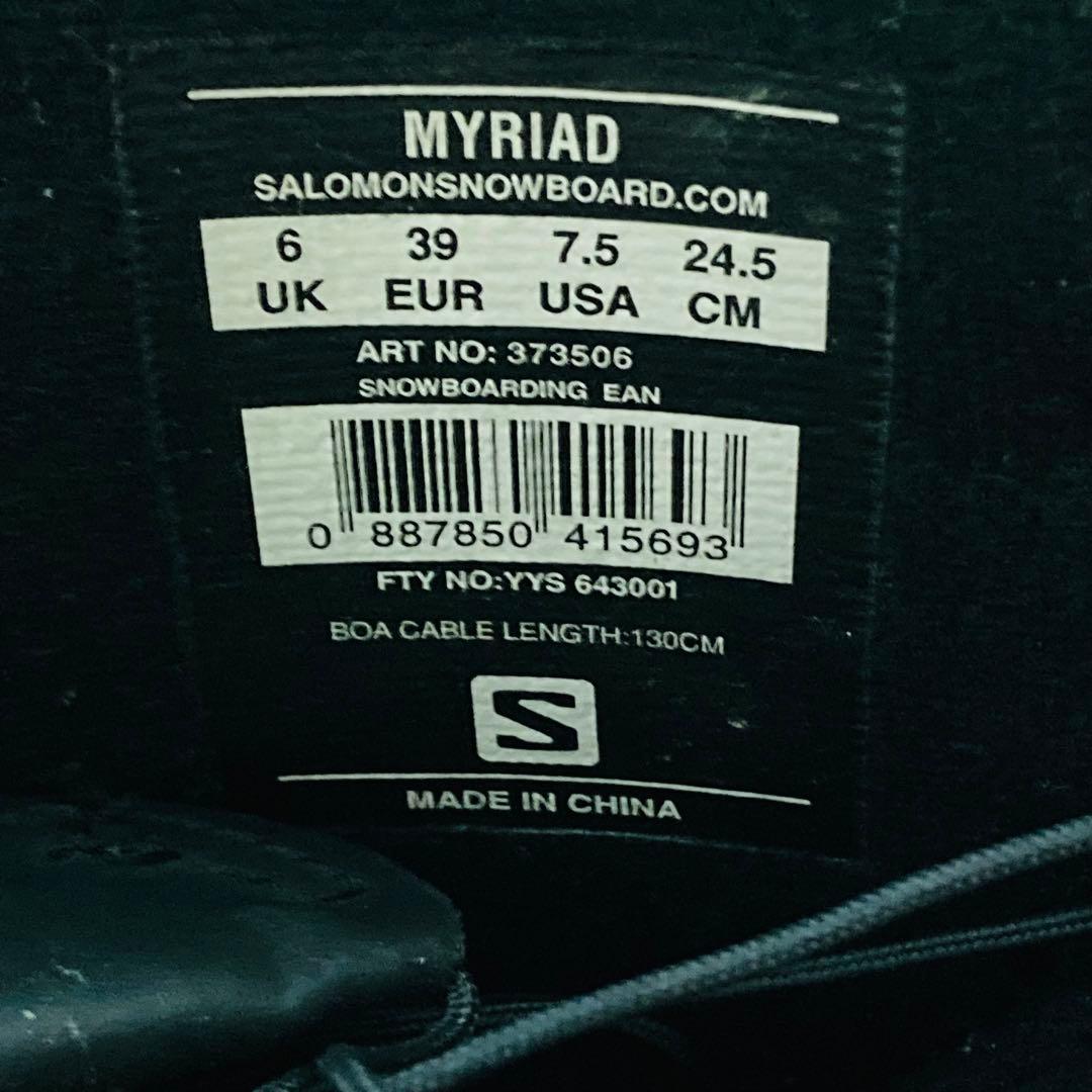 24.5cm SALOMON MYRIAD レディース スノーボード ブーツ