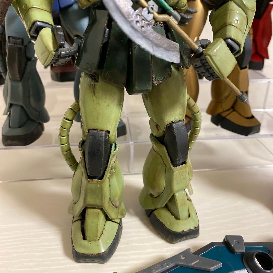 MG 1/100 ザク ウェザリング強 11体まとめ ダメージ加工 塗装完成品