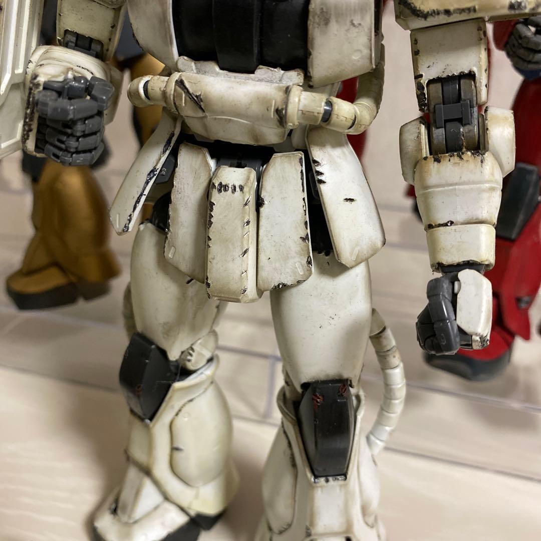 MG 1/100 ザク ウェザリング強 11体まとめ ダメージ加工 塗装完成品