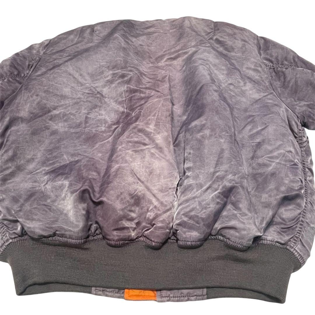 90s霜降り加工 COBLES MA-1 ボンバージャケット リバーシブルLL