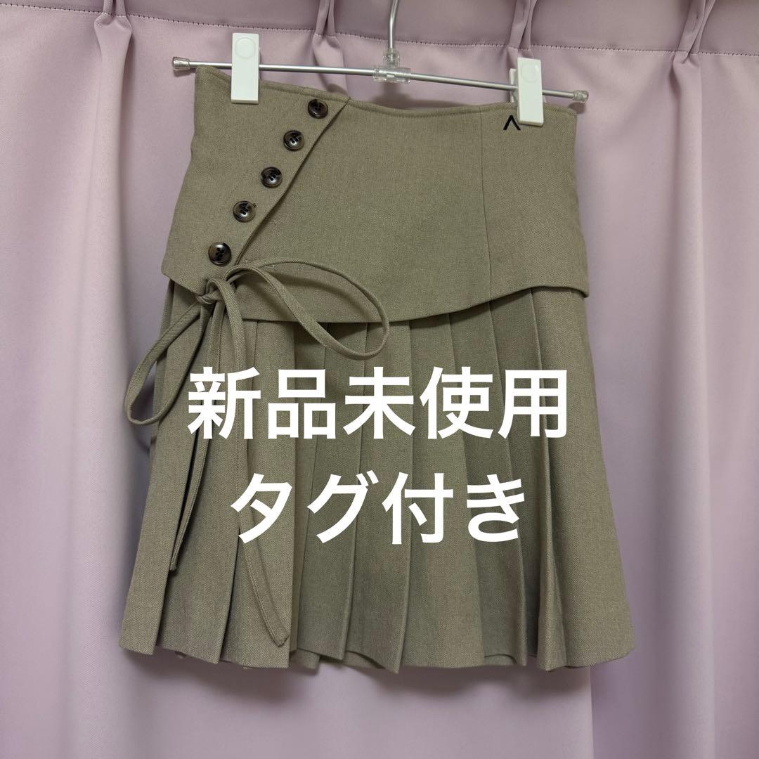アンドマリー ANDMARY ベージュ プリーツスカート ANDMARY】Miu pleats skirt