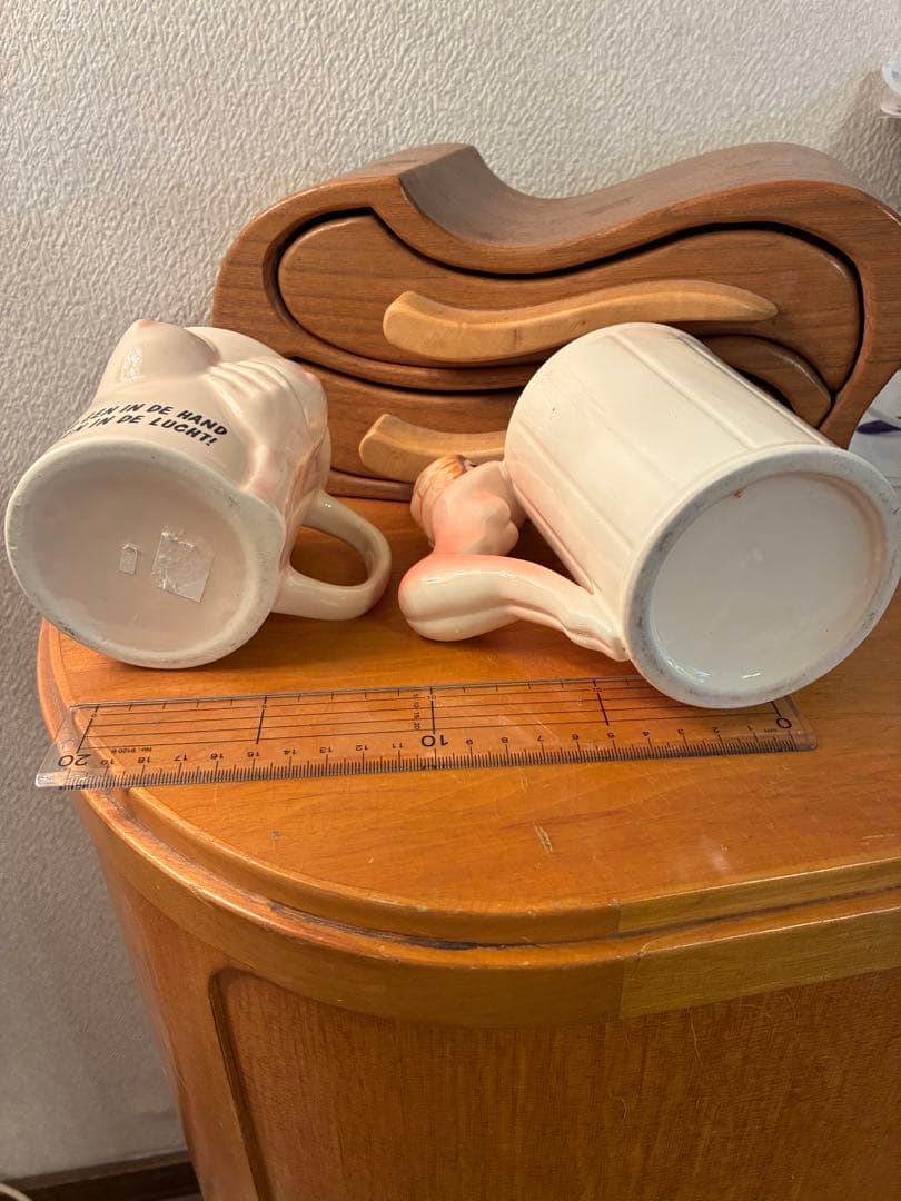 ビンテージ50s ピンナップ　マグカップ　ヌード　セクシー　グラビア　レトロ