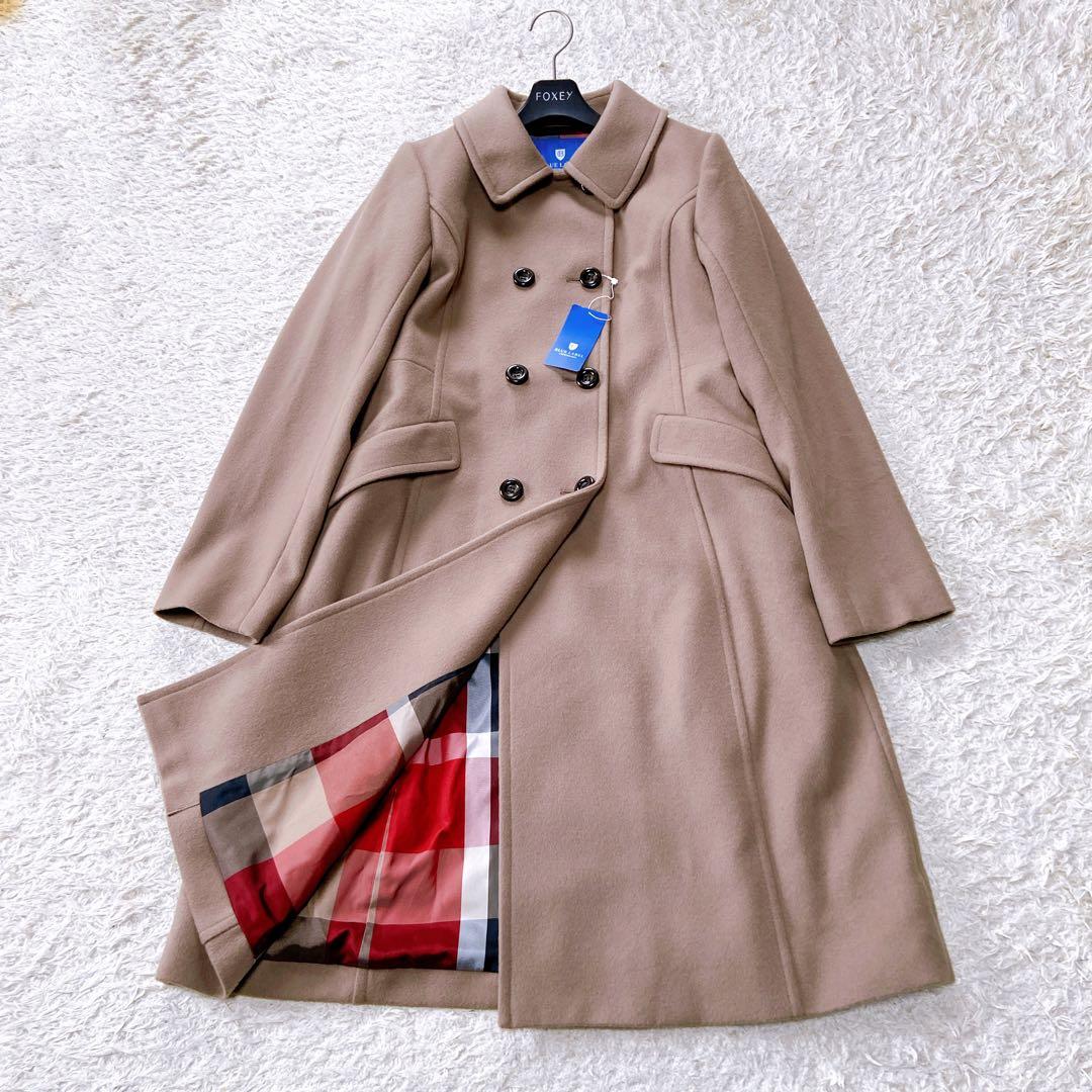 新品タグ付き　ブルーレーベルクレストブリッジ メルトンダブルブレストコート　38 BLUE LABEL CRESTBRIDGE（ブルーレーベルクレストブリッジ）の