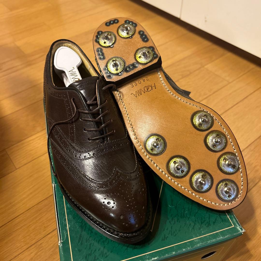 新品未使用 タグ付き HONMA ゴルフシューズ 24.0cm ブラウン　美品