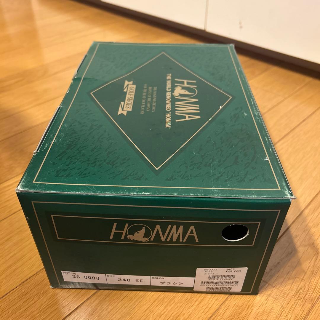 新品未使用 タグ付き HONMA ゴルフシューズ 24.0cm ブラウン　美品