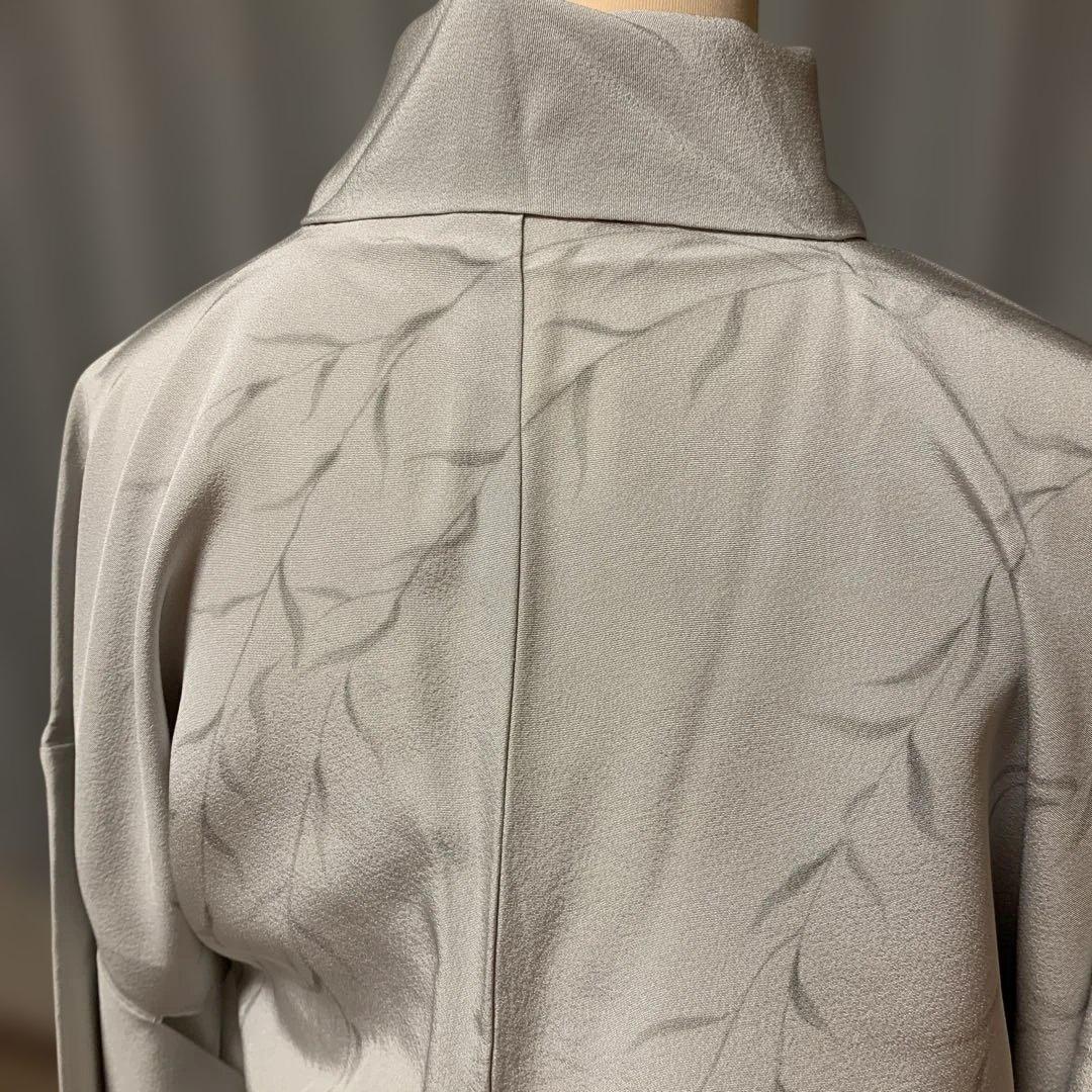 ch様極美品☆奄美大島紬☆泥染訪問着 ☆鴛鴦グレー入学式セレモニー