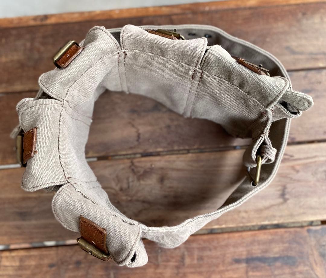 布製 キャンバス生地 バンダリアポーチ カオスポーチ PUNK クラスト