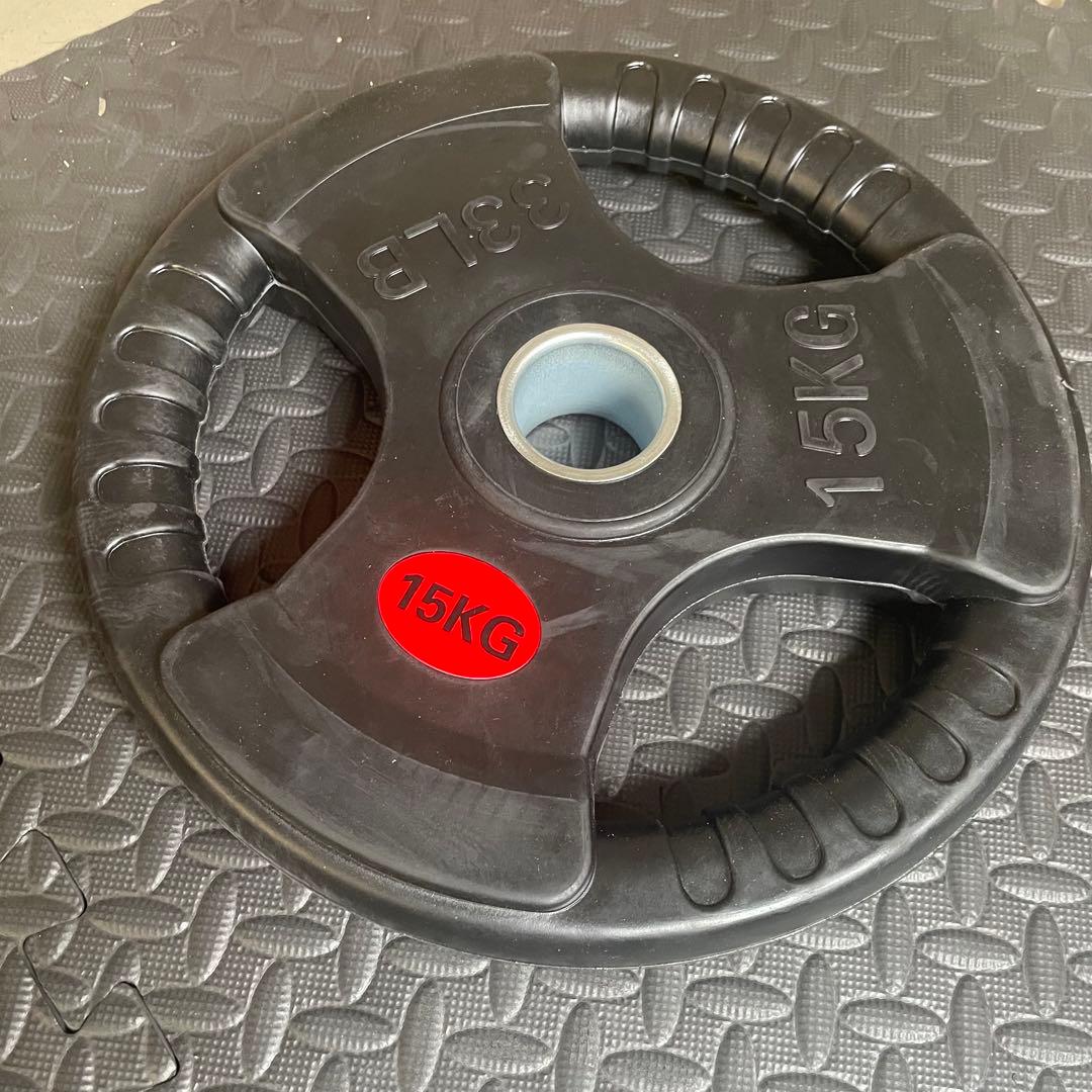 【送料無料】Φ50mm 《80kg》ラバーバーベルプレート オリンピックシャフト