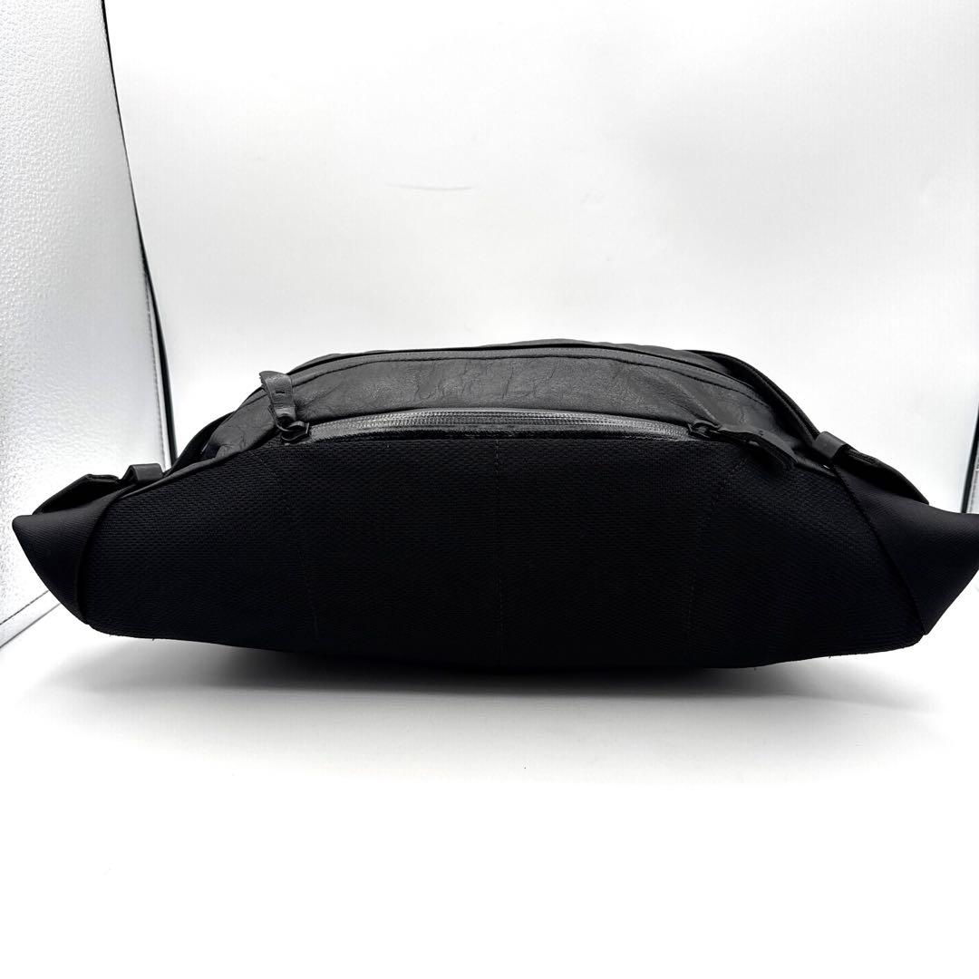 絶版極美品 ポーター PORTER ZOOM WAIST BAG ブラック 本革