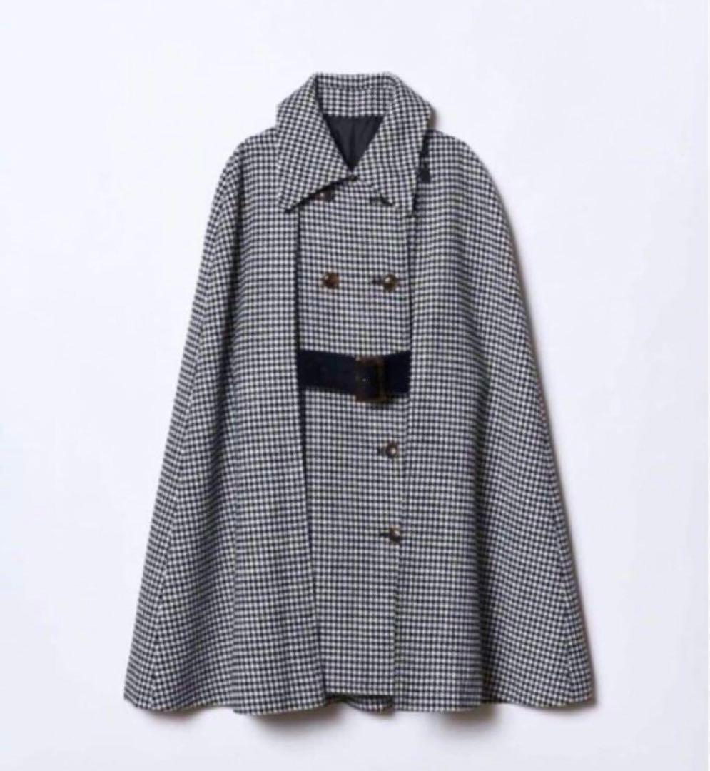超美品❗️REDYAZZEL千鳥柄ダブルボタンケープコート　フリーサイズ REDYAZEL（レディアゼル）の「ダブルボタンケープコート（その他