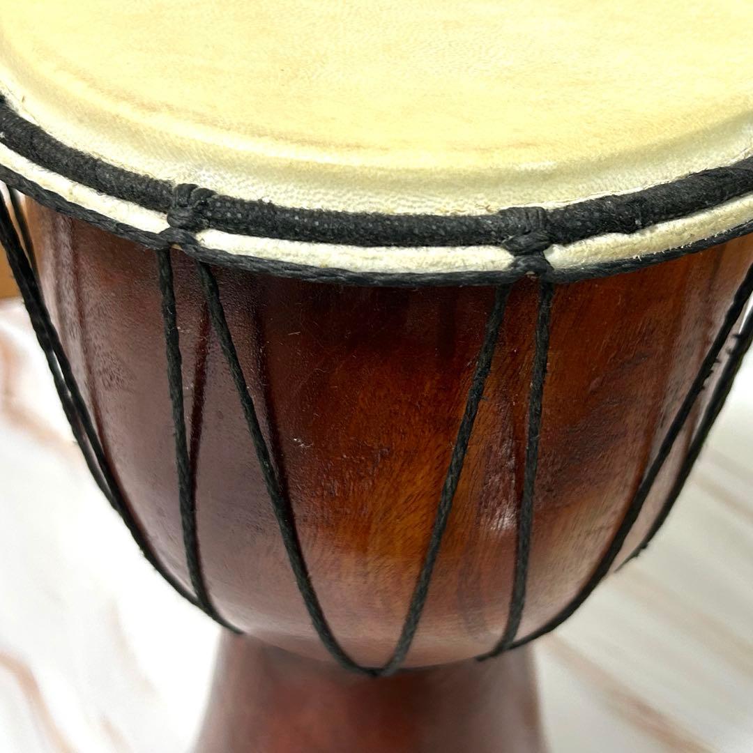 【美品】ジャンベ 17.5cm×31cm 1.27kg★ジェンベ　太鼓★民族楽器
