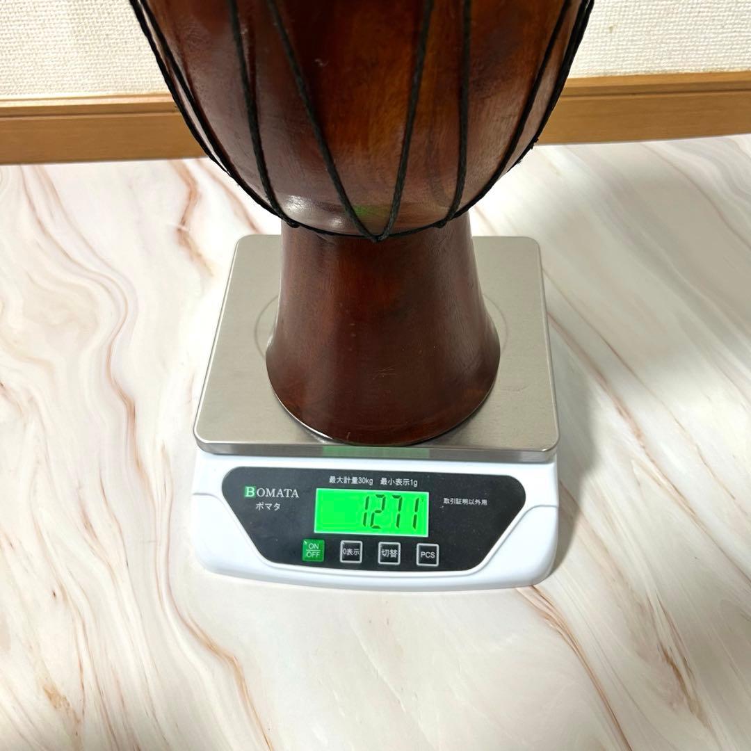 【美品】ジャンベ 17.5cm×31cm 1.27kg★ジェンベ　太鼓★民族楽器