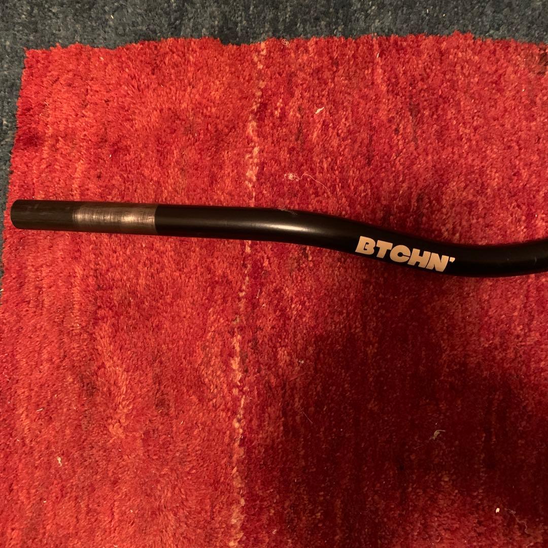 BTCHN ブラック ハンドルバー4ヶ月使用ブルーラグ 780mm ×22.2