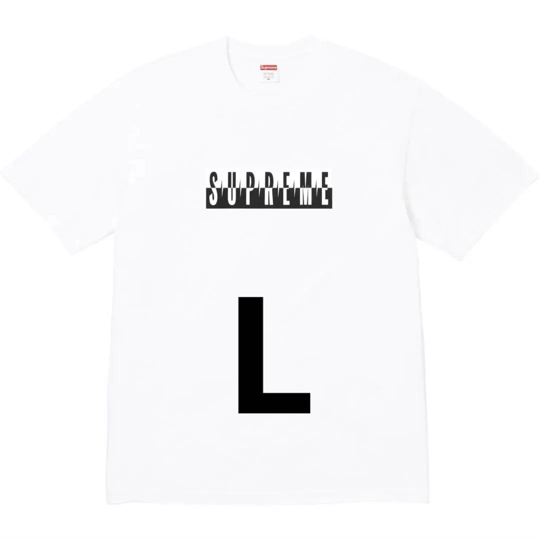 SUPREME Split Tee ホワイト Tシャツ 中古】シュプリーム Supreme 2025年秋冬 Split Tee コットン クルー