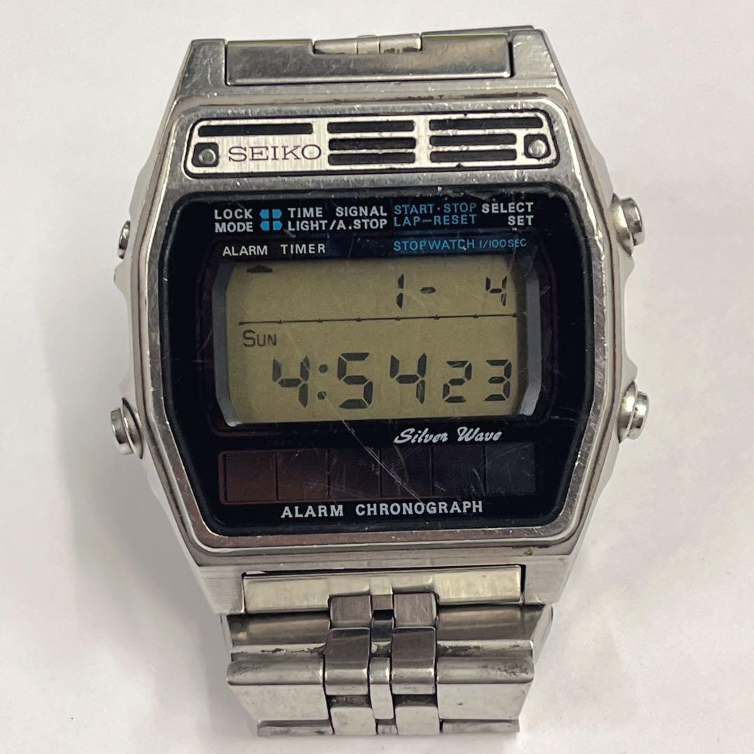 1980年代 SEIKO デジタル Silver Wave ソーラーパーワー - メルカリ