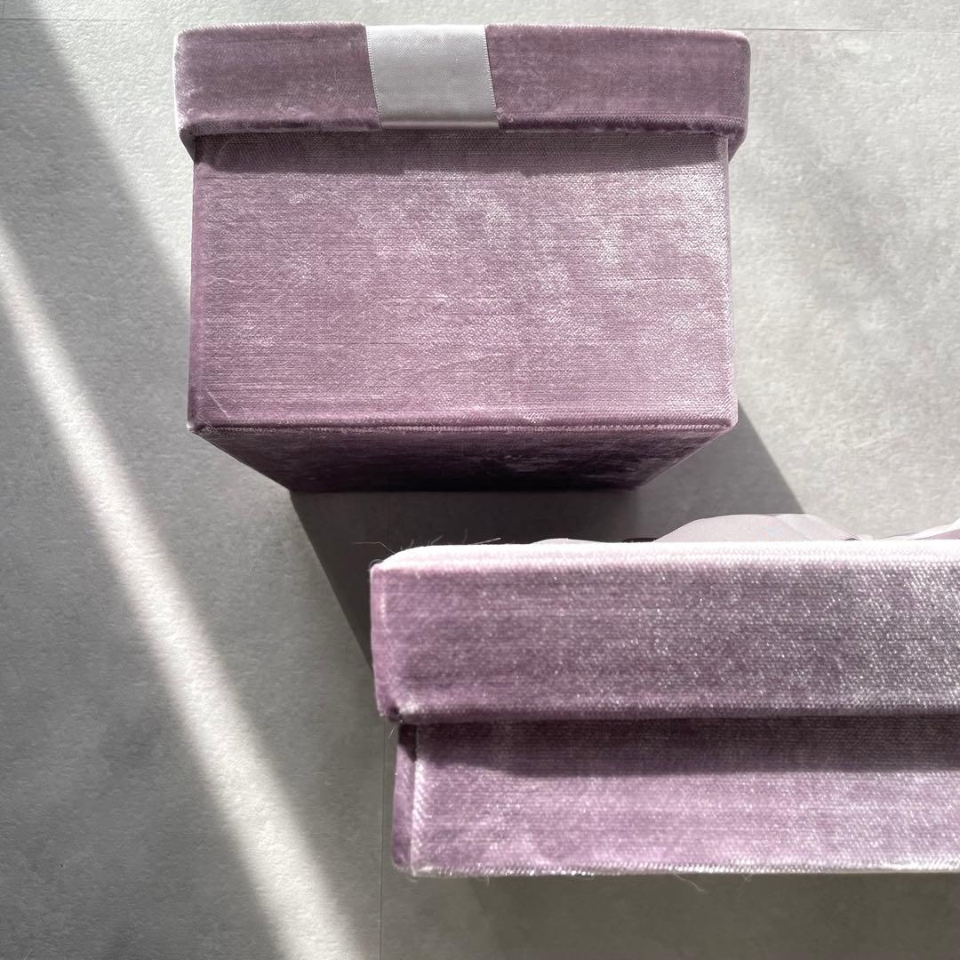 メゾンドファミーユ ベルベット収納ボックス ベロア 収納かご 小物入れ