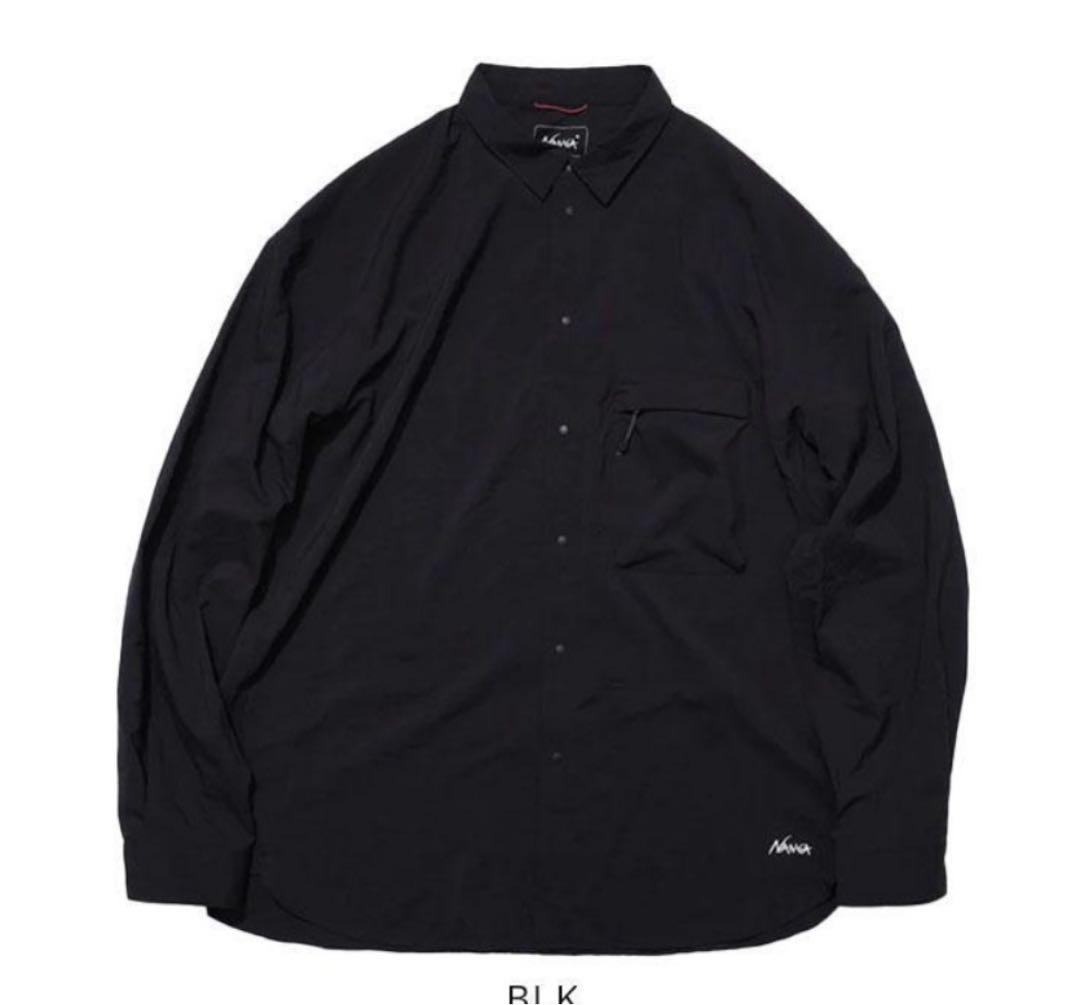 NANGA／ナンガ エクスカーション 長袖シャツ／黒M NANGA（ナンガ） PLC EXCURSION SHIRT 長袖シャツ メンズ レディース
