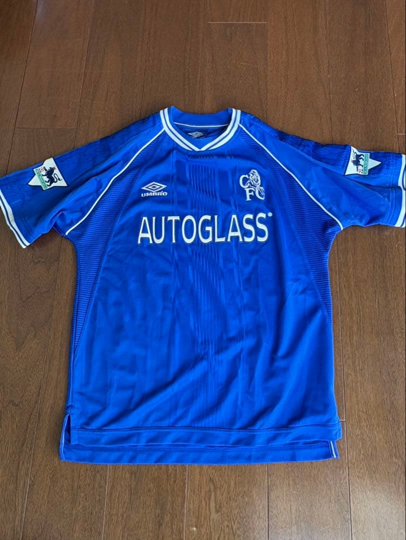 Chelsea チェルシー 99〜01 Umbro LE SAUX 14 M Chelsea 99/01 • Home Shirt • L – Real Vintage Football