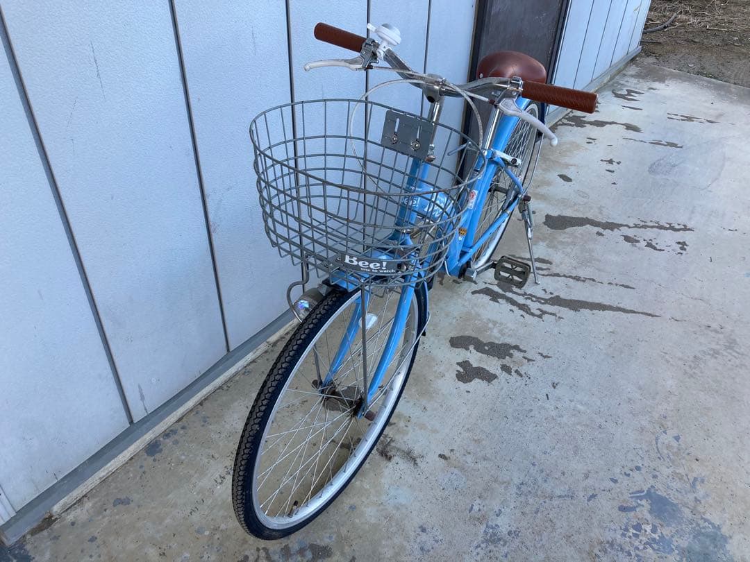 水色 24インチ 子供用自転車[引取り限定]自転車 子供用 女の子 24