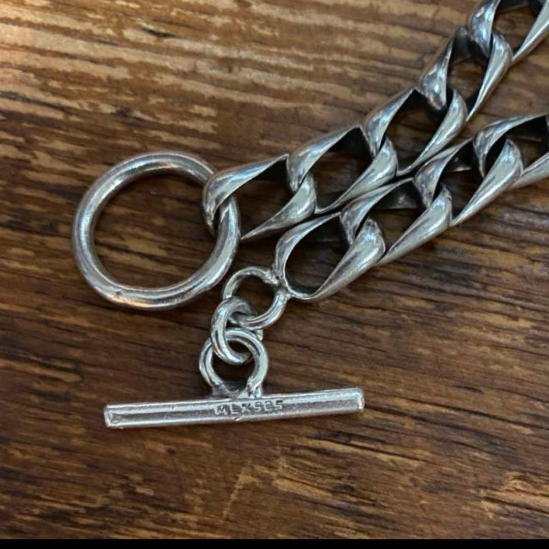 ヴィンテージ メキシカンジュエリー シルバー チェーン ブレスレット