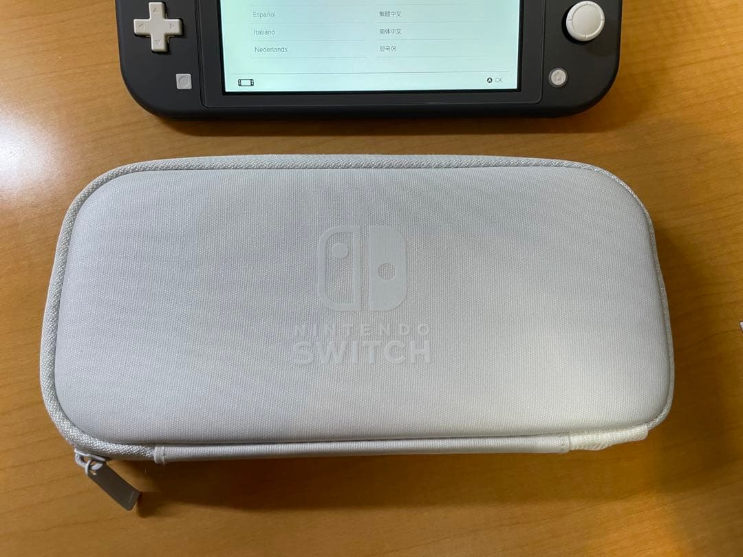 Switch Lite グレー / スイッチライト 本体・SDカード・ケース付き
