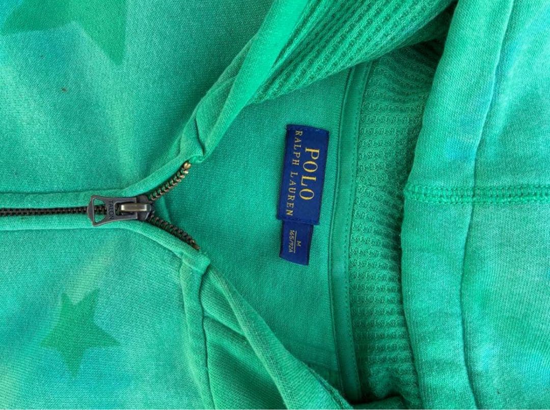 ぱと様専用 POLO RALPH LAUREN 90s グリーン星柄パーカー - メルカリ