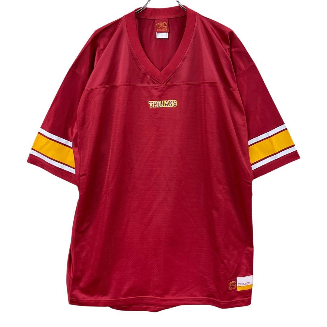 USCトロージャンズ カレッジフットボールジャージ 2XL NCAA 【4408 アメフト】カレッジ全米王者を目指しながら、ともに敗れた2大学 大きな