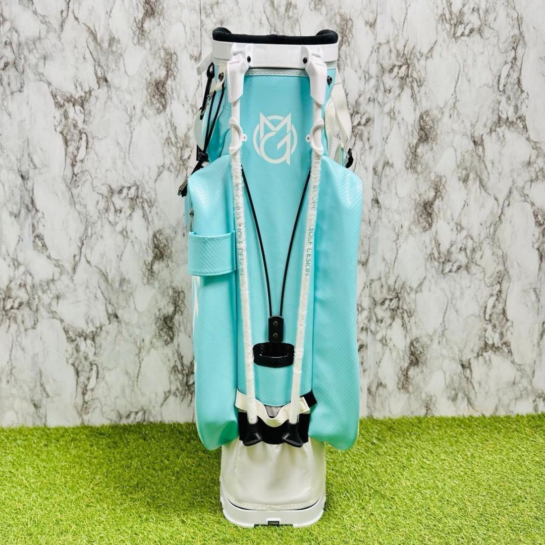 新品未使用】オムニックス スタンド式 キャディバッグ ゴルフバッグ ブルー