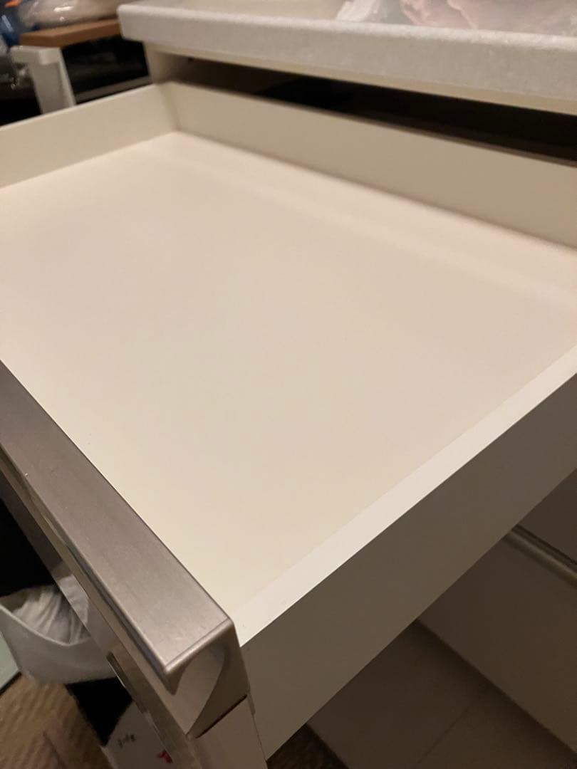 《送料込み》Pamouna パモウナ 120ホワイト食器棚 引き出し付き