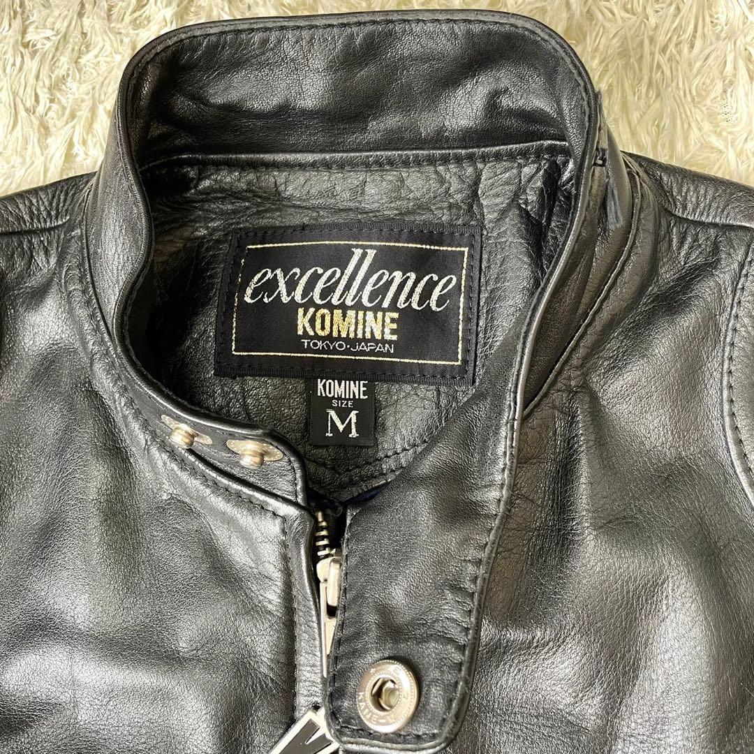 KOMINE コミネ レザーレーシングスーツ 本革 セパレート ツナギ 黒 M