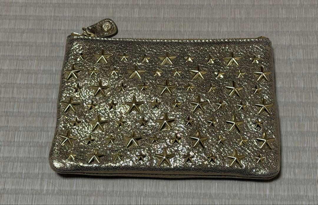 Jimmy Choo スタースタッズ レザーポーチ ゴールド 新品イタリア製 楽天市場】【中古】【バッグ】JIMMY CHOO ジミー チュウ スター