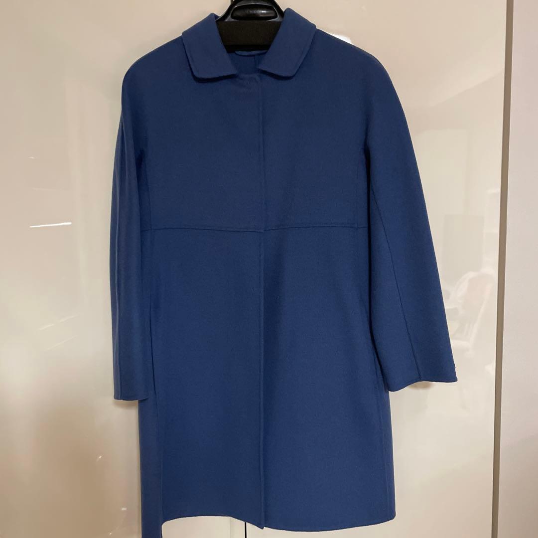 マックスマーラ　ブルーコート 中古・古着通販】MaxMara (マックスマーラ) テディベアコート ブルー