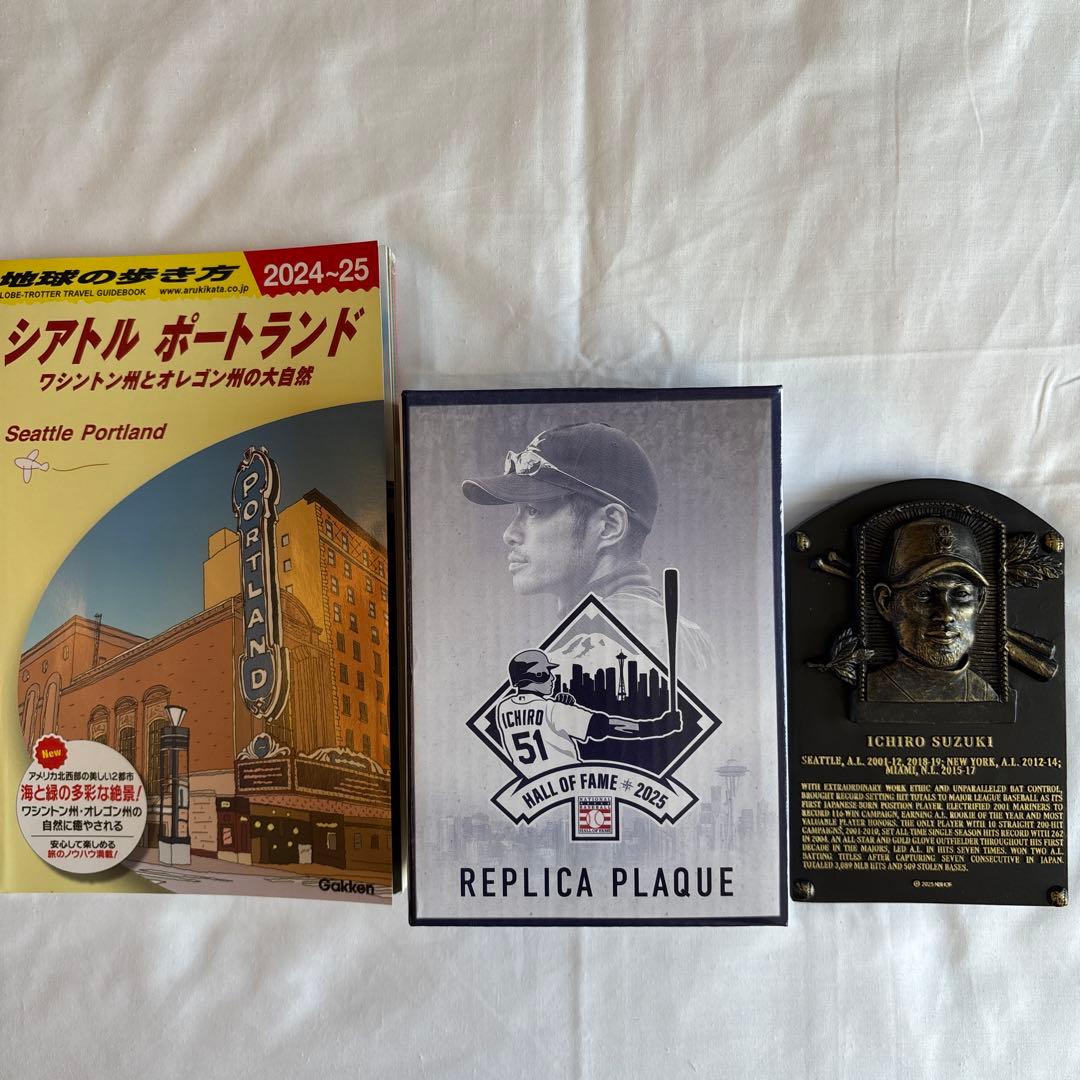 イチロー MLB殿堂入り彫刻プラーク 盾 記念品 - メルカリ