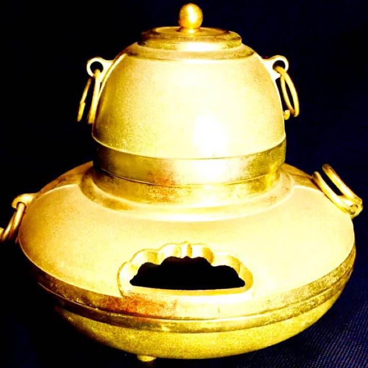 高級24K GP ハリカ HARIKA 香炉 香炉 24KGP HARIKA 茶釜 - メルカリ