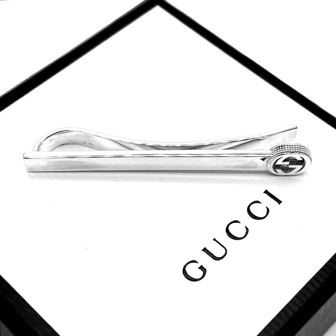 鏡面仕上】【オシャレ】GUCCI ネクタイピンタイピン925 ノット