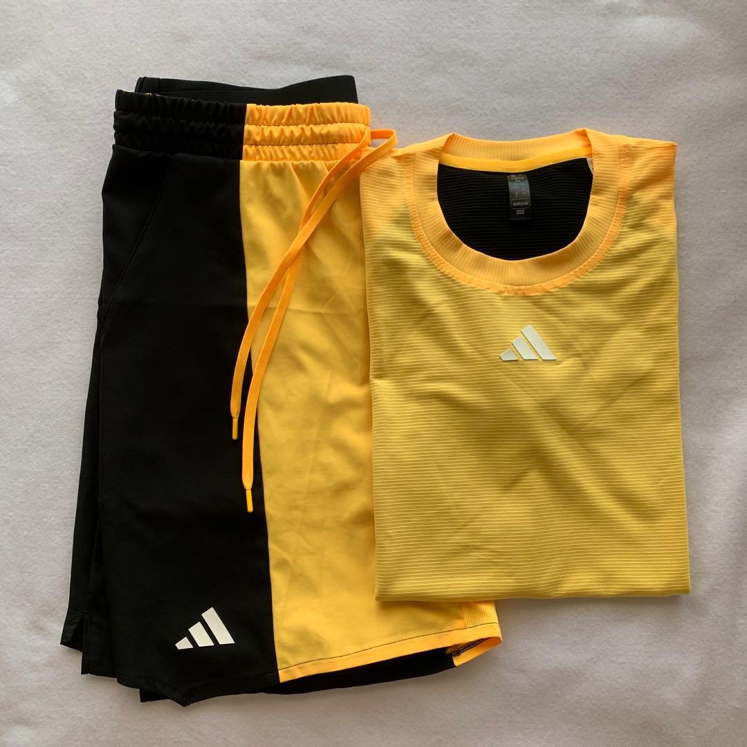 2024全仏モデルアディダステニスウェアXL〜2XL 上下セットアップ