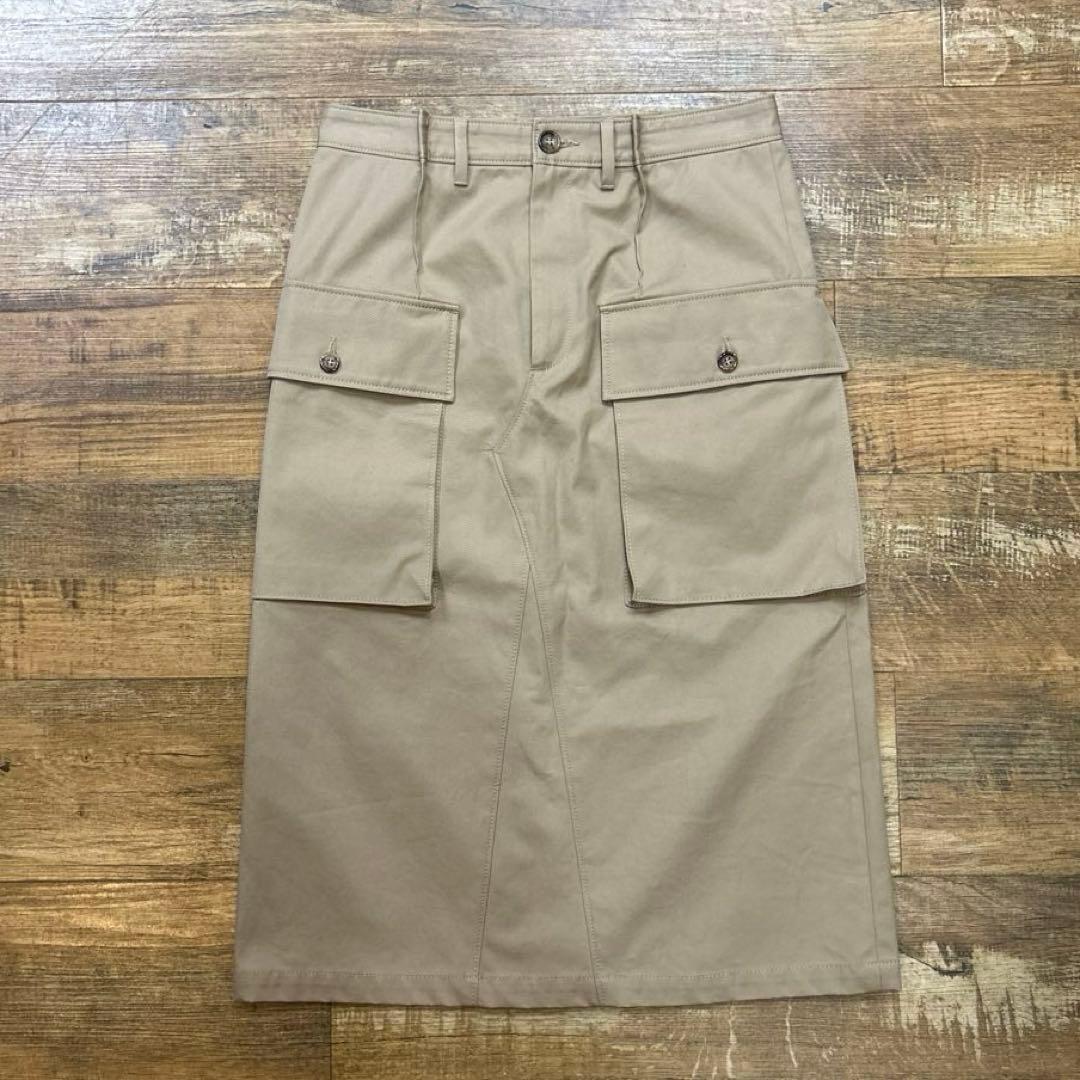 Maison Margiela マルジェラ カーゴ スカート サイドポケット MM6 Maison Margiela ロゴ カーゴスカート | ブラック | FARFETCH JP