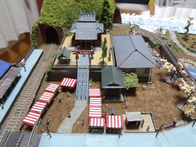 鉄道模型少年時代レイアウト・ジオラマ完成品 サウンドSP家屋台照明付