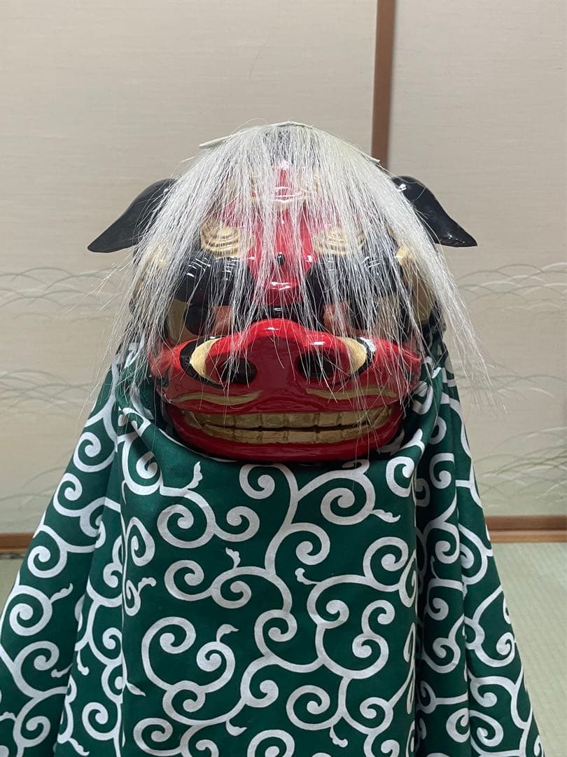 昼神小獅子造形工房作 獅子頭 大きさと価格の参考写真 - メルカリ