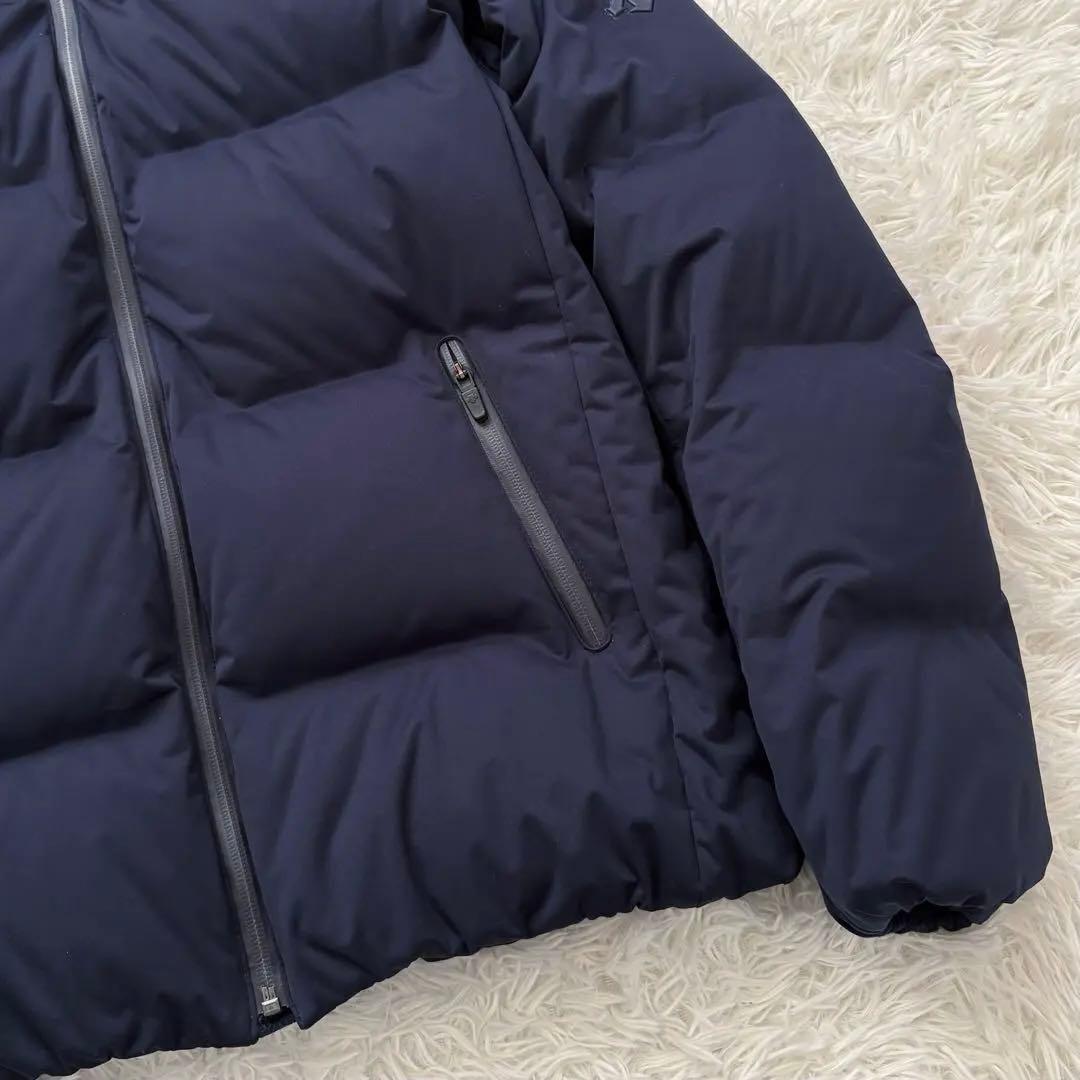 デサントオルテライン 水沢ダウン L ネイビー フード着脱可能