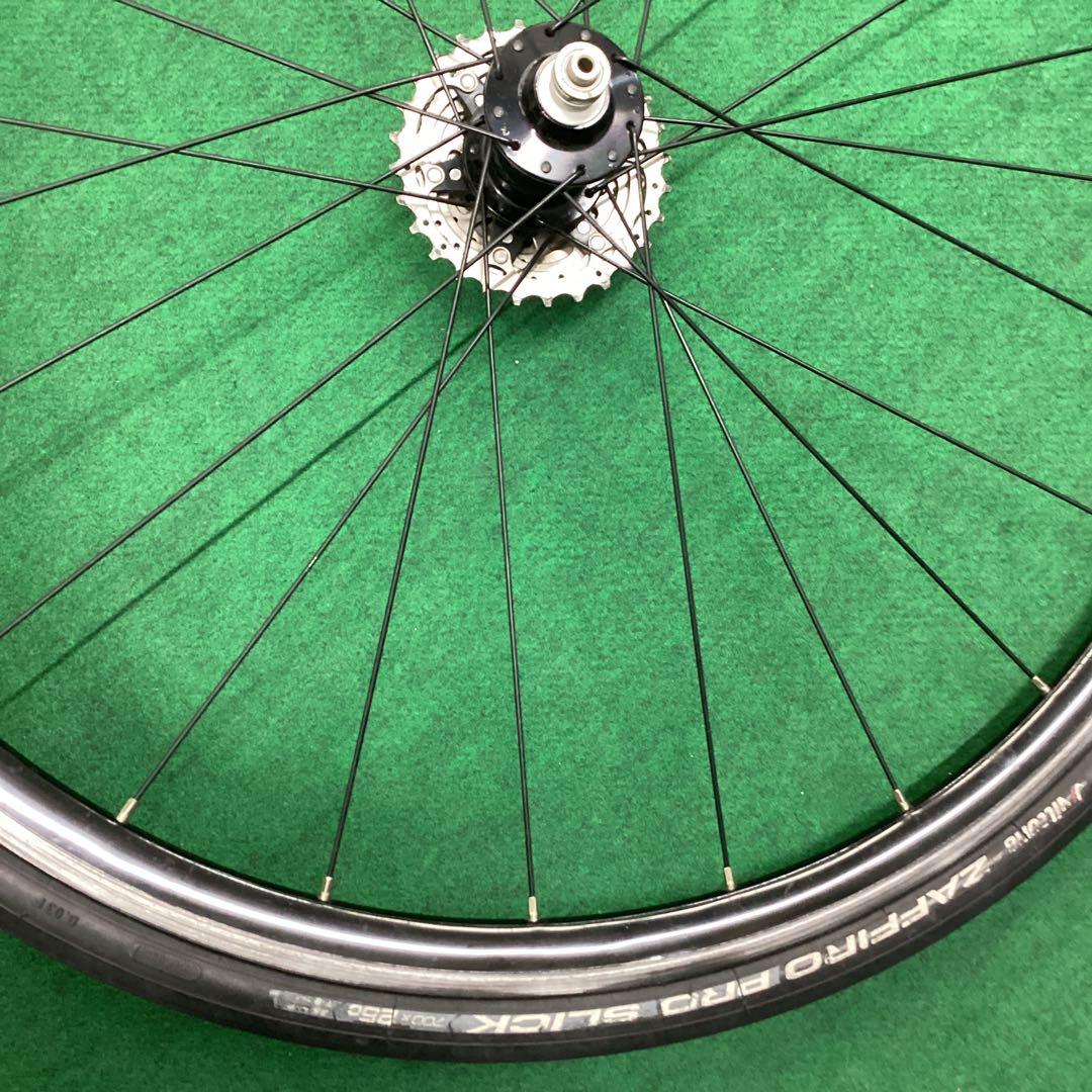 リア ホイール アルミリム 後輪 700x25C 外装11段 タイヤ付 クイック