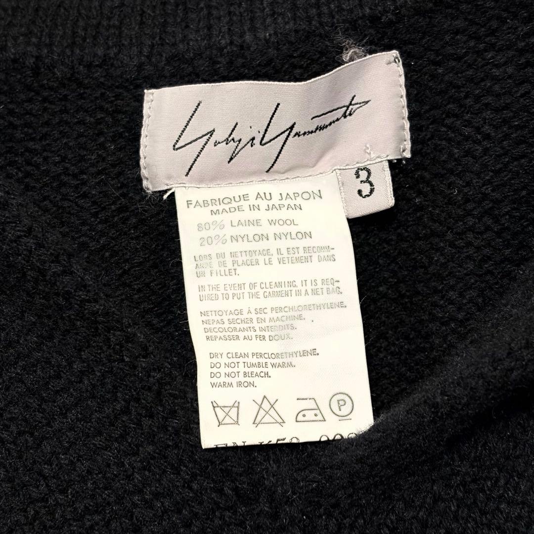 美品 yohji yamamoto ヨウジヤマモト トップス ポンチョ ニット
