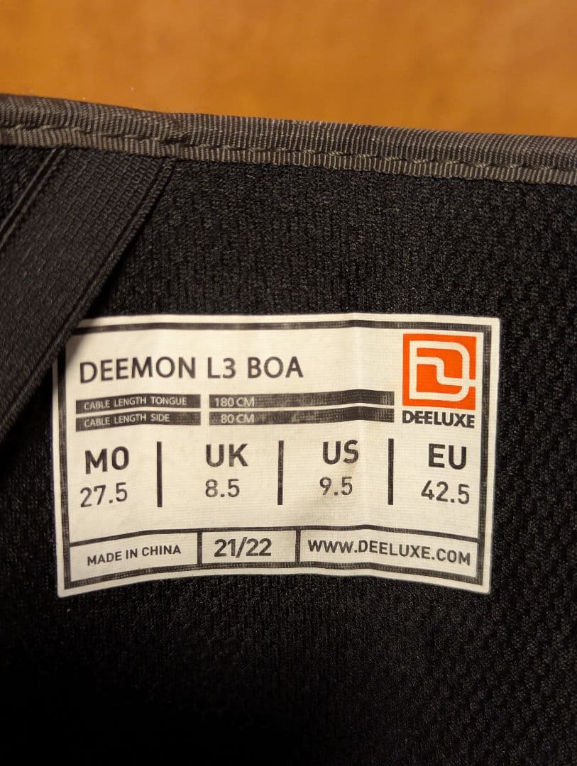 DEELUXE DEEMON L3 BOA 27.5cm スノボブーツ21-22